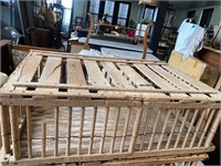 Antique chicken coop crate