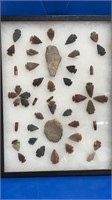 Large frame of arrowheads