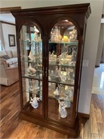 Drexel 2-door lighted curio cabinet