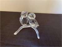 Swarovski Crystal owls figure