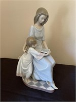 Lladro woman and child