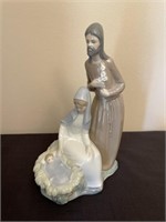 Lladro parents and baby figure