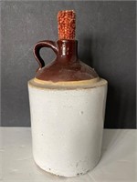 Antique stoneware crock jug