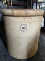 Antique 12 Gallon Macomb Stoneware crock