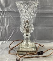13" Electric Glass Lamp/ Vase