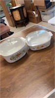 Corning ware/ w lids( 2 and 3 quart)