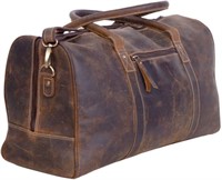 24 Inch Leather Duffel Bag