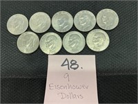 (9) Eisenhower Dollars