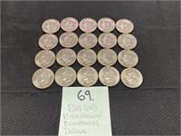 (20) Eisenhower Bicentennial Dollars