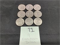 (9) Eisenhower Dollars