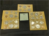 (5) 1964 Canadian Uncirculated Coin Sets