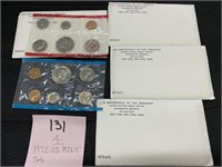 (4) 1972 U.S. Mint Sets