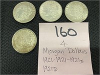 (4) Morgan Dollars