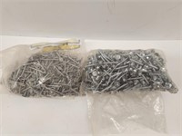 Bag of shingle nails and bag od tins screws both