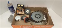 Selection of saw blades, hole cutters and making