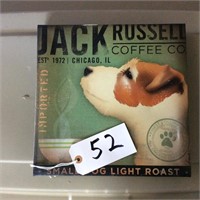 Jack Russell Coffee canvas