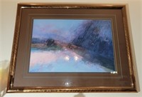 Large framed print of a painting