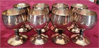 Set of 8 Silver plated cups