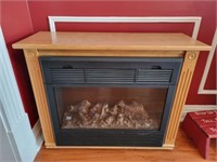 Pine wood electric heater