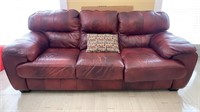 Leather Cushioned Couch