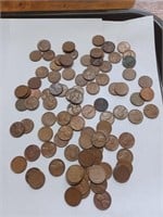 Lot of 1930s to 1950s Wheat Pennies
