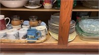 Lot of Mugs, Dishes, and More