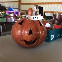 Large ceramic pumpkin