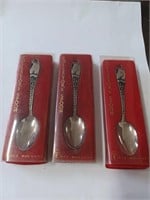 Three Chincoteague Collector Spoons Made in USA