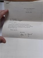 Several Letter From 1973 Rep. Party- One Signed