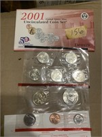 2001 Uncirulated Coin Set