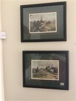 Set of two framed prints