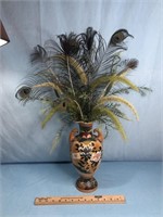 Vase with Peacock Feathers