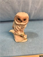 Owl Figurine Signed