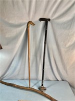 Lot of Canes & Walking Stick