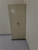 Tennsco 2 Door Storage Cabinet on Wheels