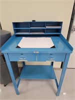 Metal Stand-up Desk w/Drawers&Cubby-36x30x56"
