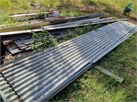Assorted Tin Sheets, Guttering & Steel Beams
