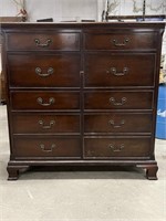 Vintage 10 Drawer Chest of Drawers and Matching Si