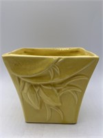 Vintage McCoy Made In USA Yellow Planter