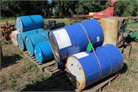 (8) Plastic & Steel Barrels