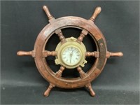 Smith Ships Wheel Clock