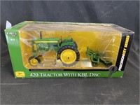 John Deere 420 Tractor with KBL Disc, Precision