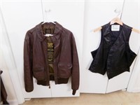 Leather Vest, Jacket
