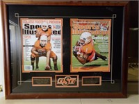 OK State Univ. SI Covers, framed