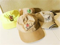 Caps w/ advertising (4)