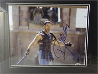 Russell Crowe Autographed Photo, framed
