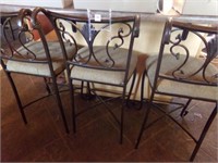 Bar Height Chairs, 26" seat, 41" back (4)