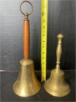 2 Vintage school bells