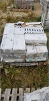 Pallet of ceramic tiles same size and color