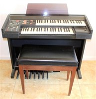 Techics Mdl SX-EX10L Elec Organ w/Bench